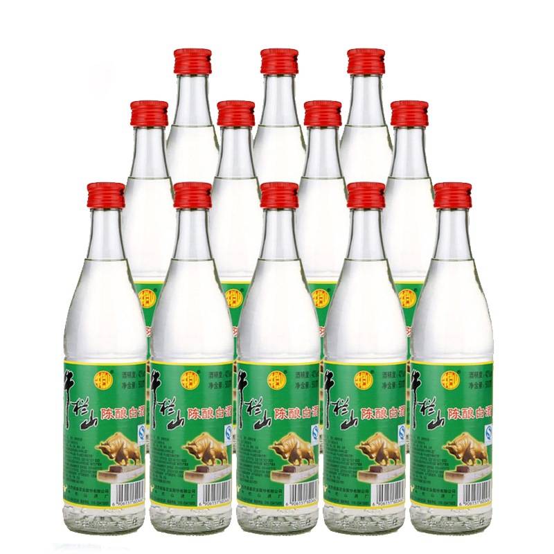 牛栏山 陈酿白酒42度 整箱装 500ml*12瓶牛栏山 42度二锅头(牛白瓶)