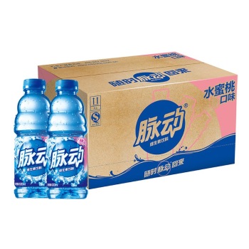 脉动(mizone) 维生素饮料 水蜜桃味 600ml *15瓶 整箱 历史低价,凑单