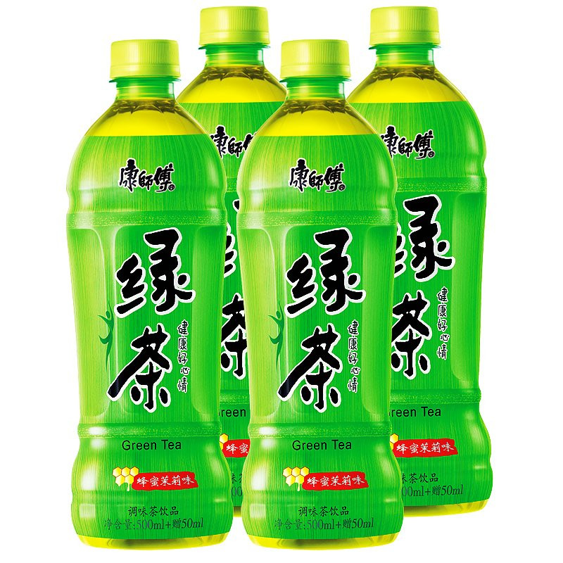 康師傅蜂蜜綠茶550ml*4(四連瓶)7.6元不限購 部分區域有售